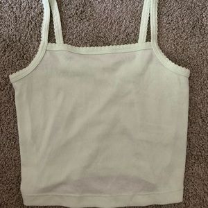 Pastel sage green cropped tank cami
